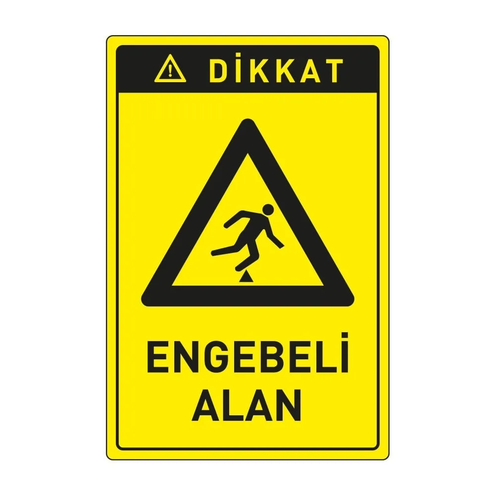 Dikkat Engebeli Arazi Levhası