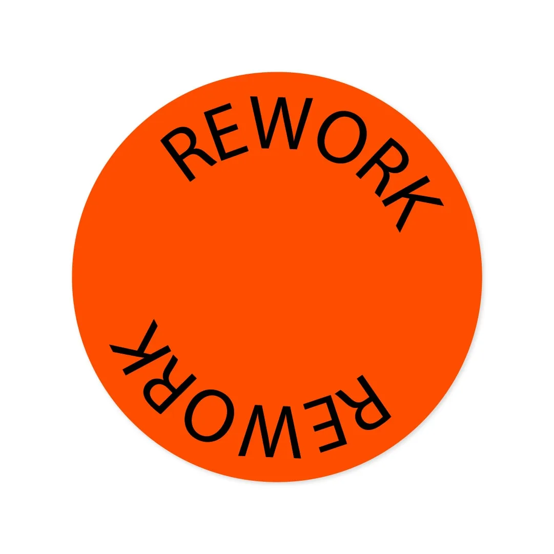 Rework Sticker - Yeniden İşleme Etiketi