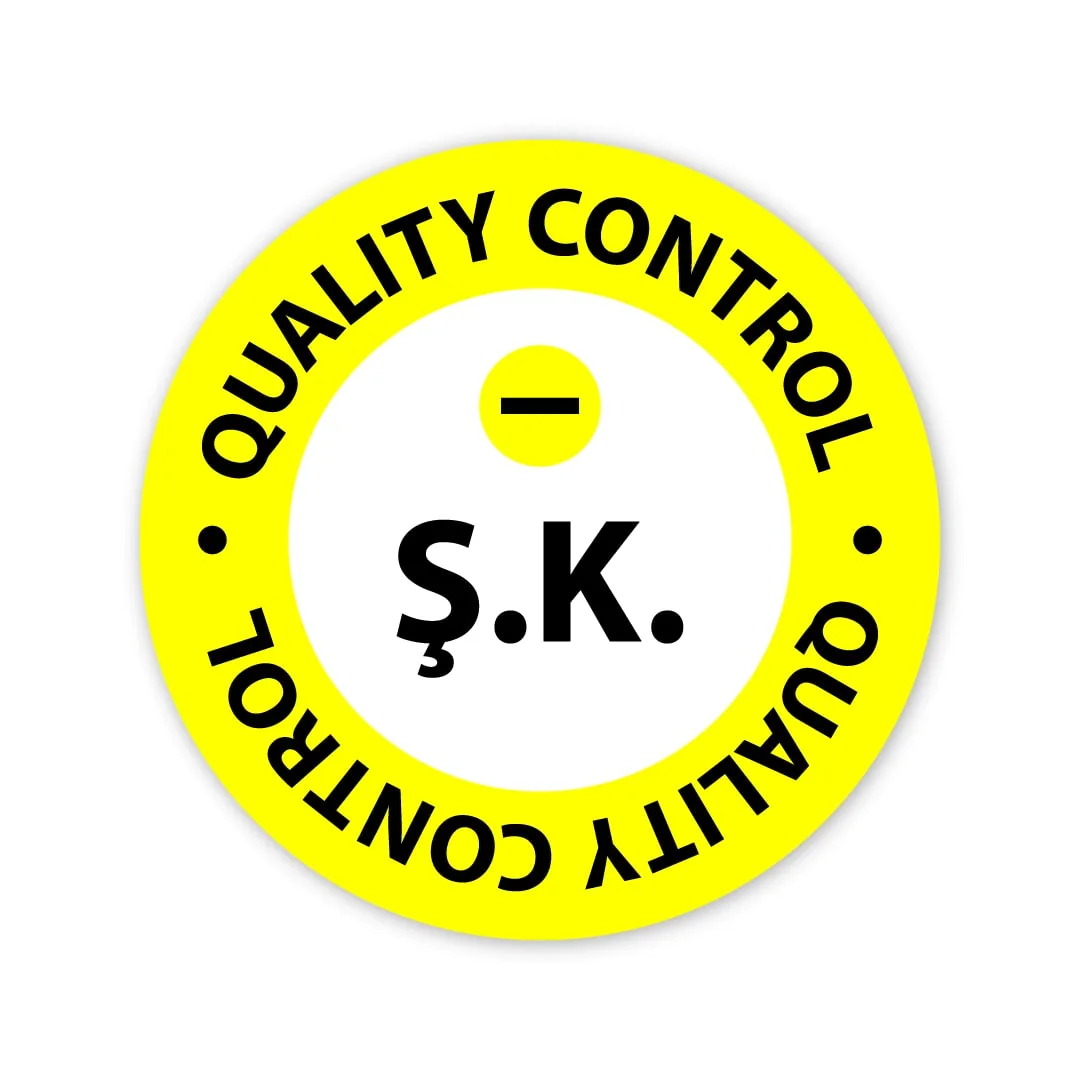 Quality Control Etiketleri. Şartlı Kabul Etiketi